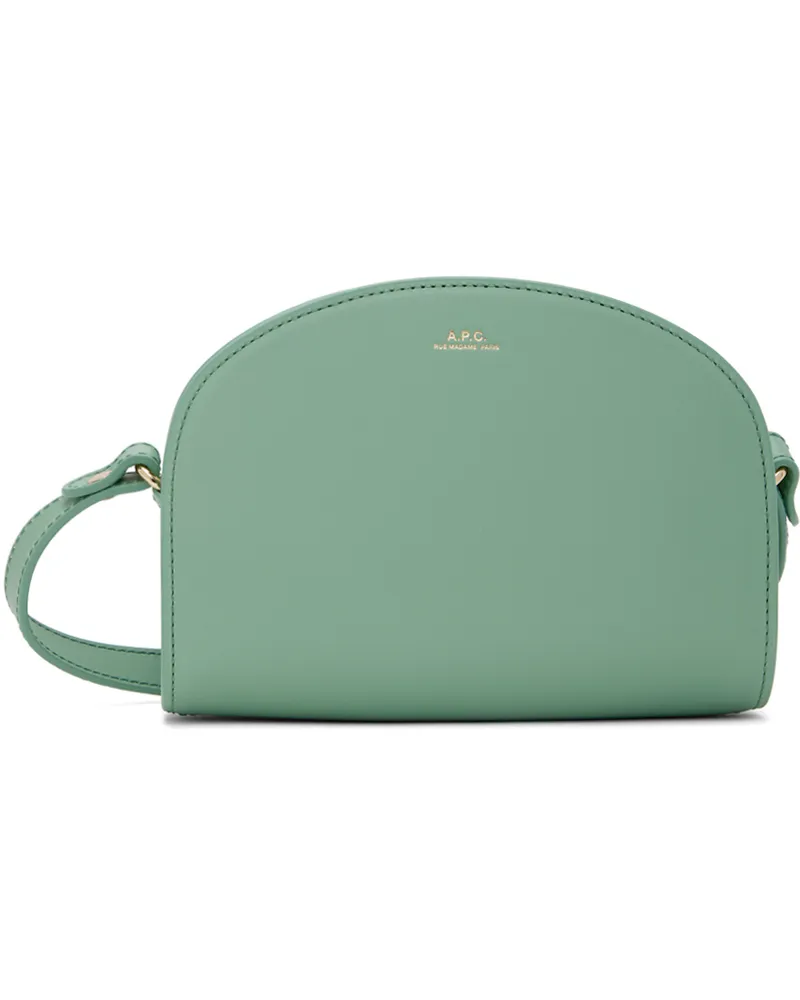 A.P.C. Green Demi-Lune Mini Bag Kaz