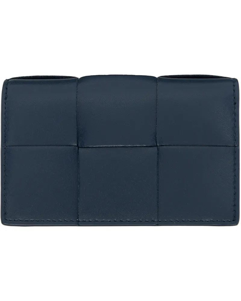 Bottega Veneta Navy Cassette Business Card Holder 3359