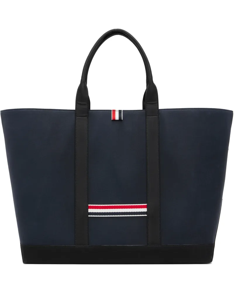 Thom Browne Navy & Black Medium Drawstring Opening Tool Tote 415navy