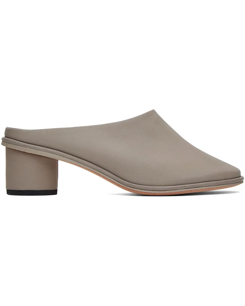 Lauren Manoogian Gray Column Mules Ap01