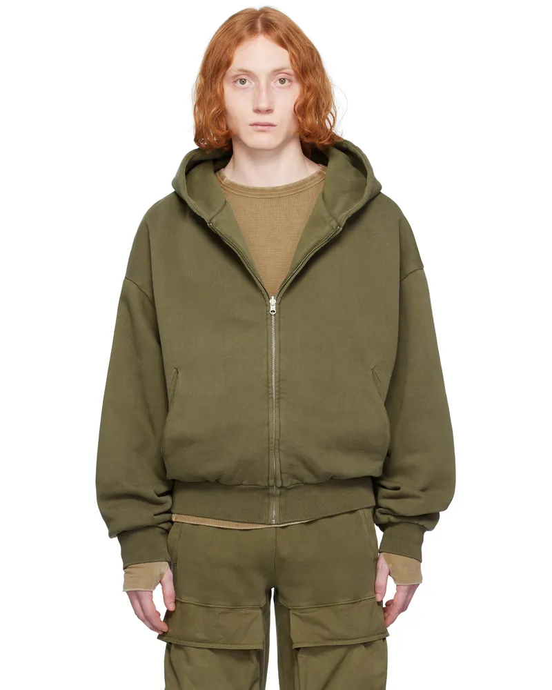 Entire Studios Khaki Thermal Hoodie Military