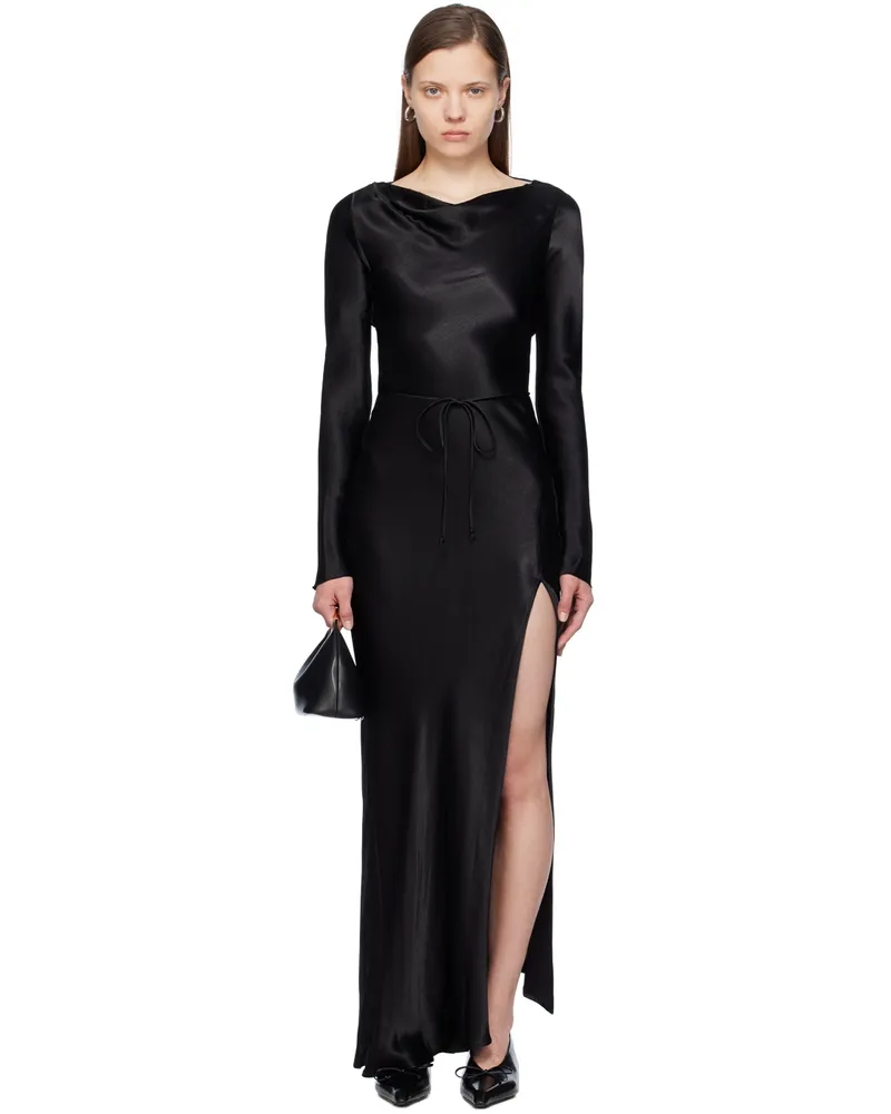 bec & bridge Black Moon Dance Maxi Dress Black