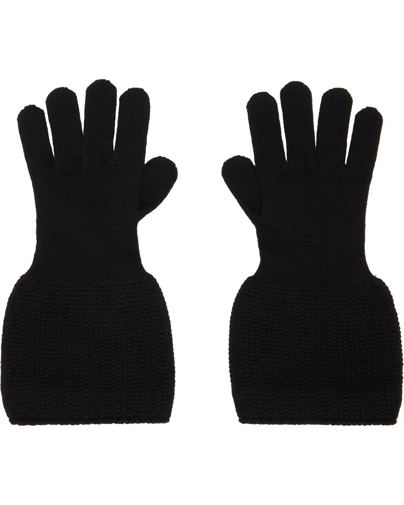 Yohji Yamamoto Black Knitted Gloves 2
