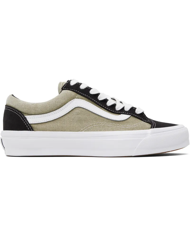 Vans Green & Black LX Old Skool Sneakers Washed