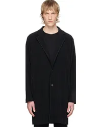 Issey Miyake Black Basics Coat 15-black