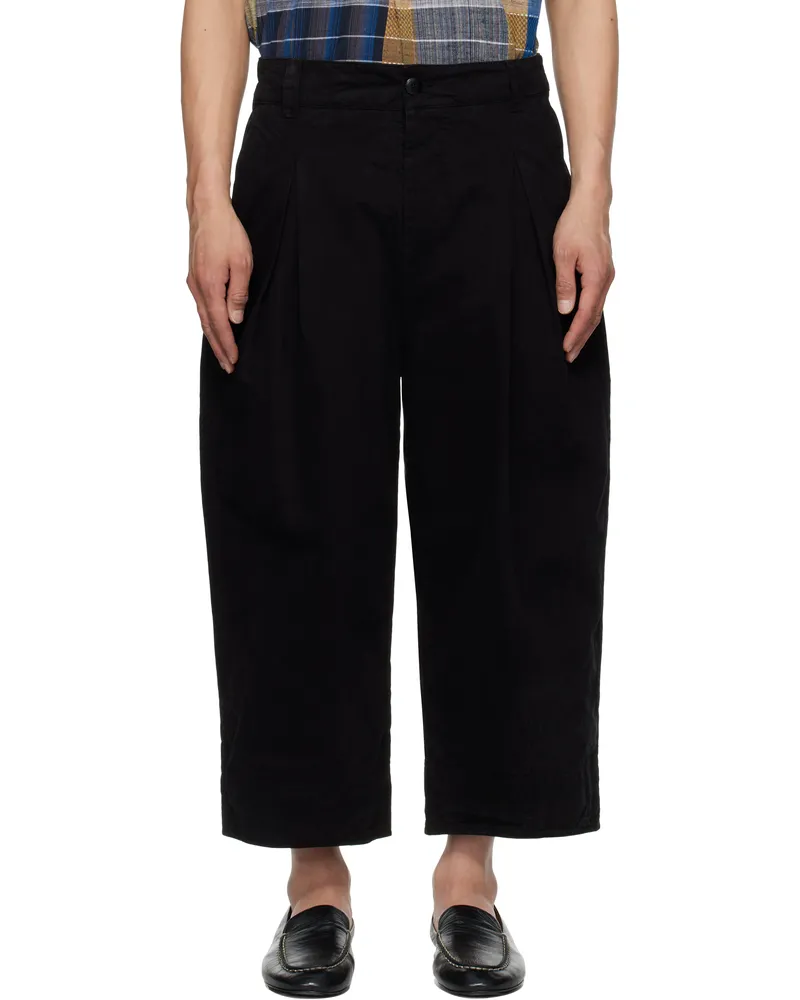 Toogood Black 'The Etcher' Trousers Flint