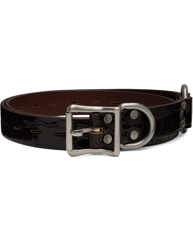 Martine Rose Brown Bondage Belt Brown