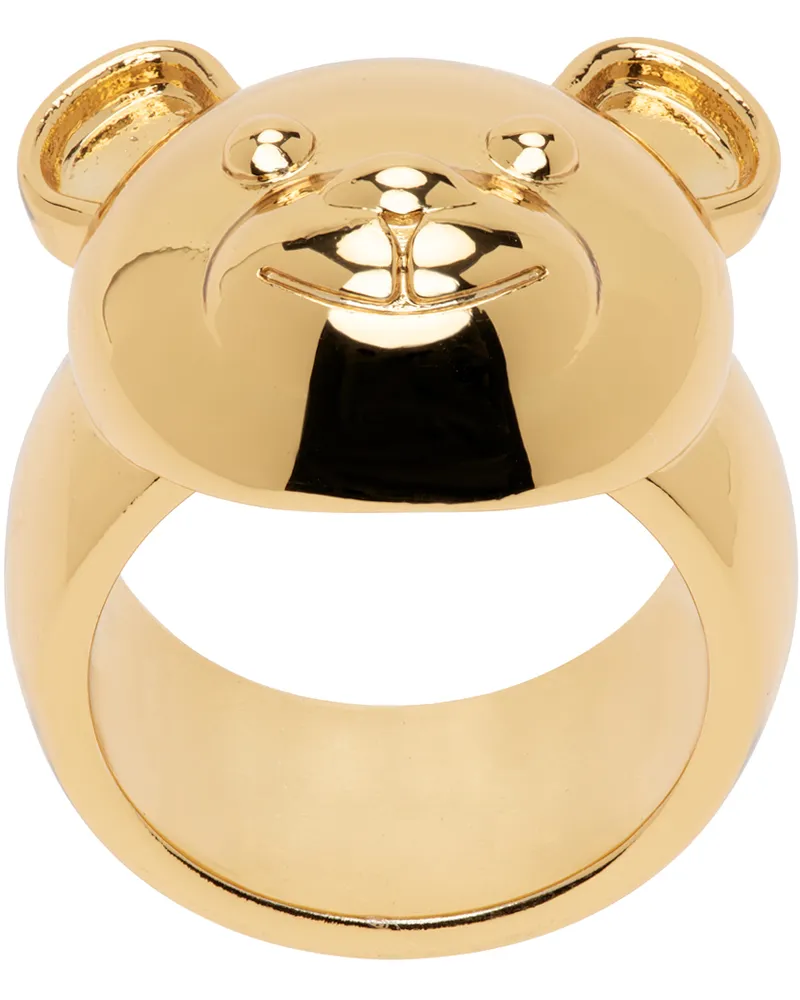 Moschino Gold Teddy Family Ring A0606