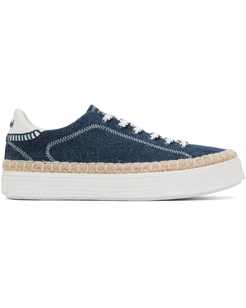 Chloé Navy Telma Sneakers 45d