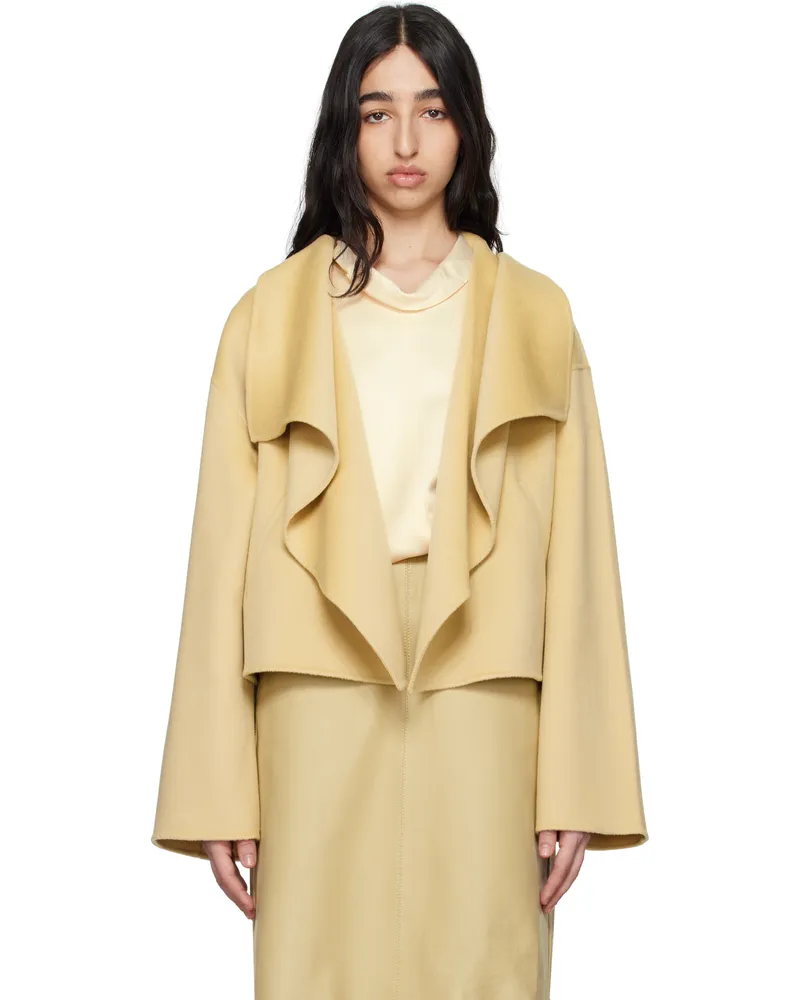 Totême Beige Signature Doublé Jacket Peanut