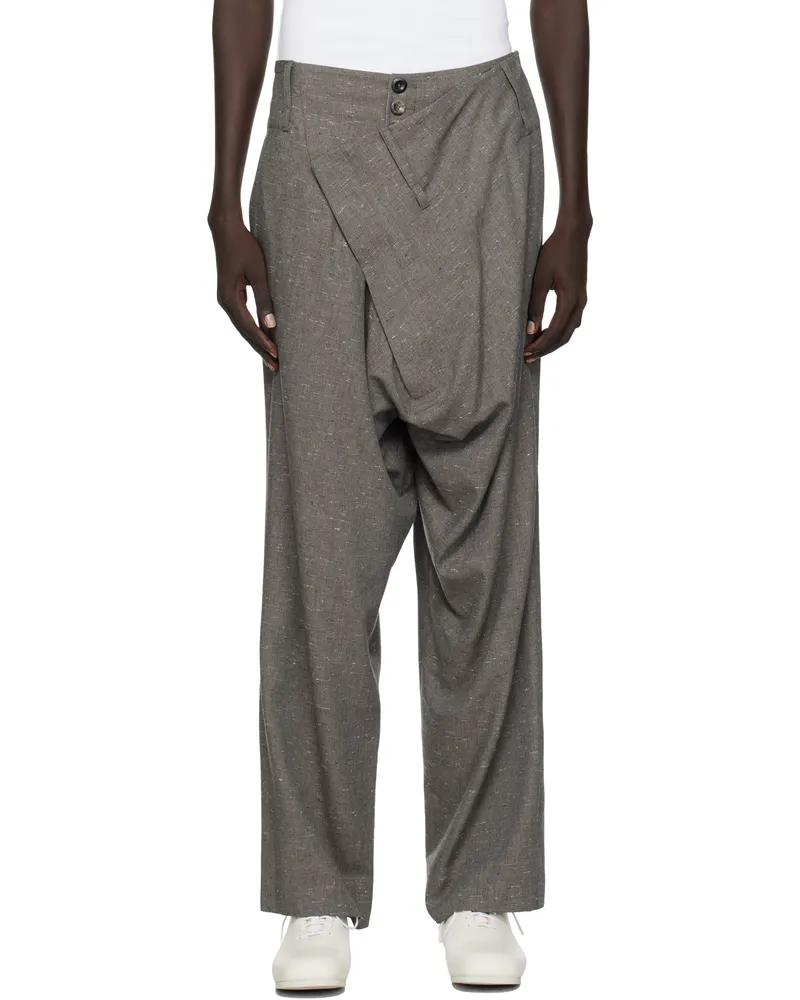 Vivienne Westwood Gray Inferno Trousers Aw25-multi