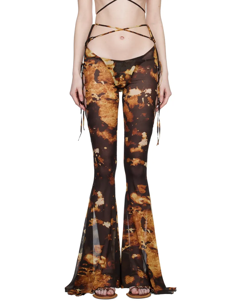 Charlotte Knowles Brown Glimmer Trousers Starlight