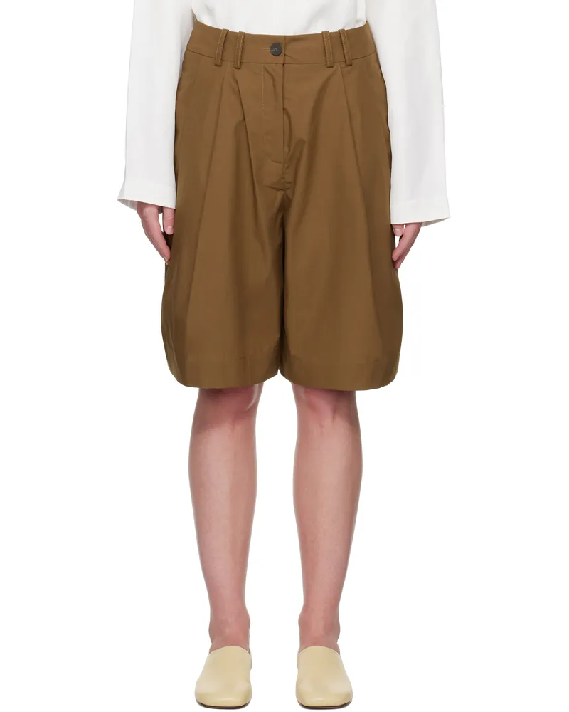 Studio Nicholson Tan Cito Shorts Almond