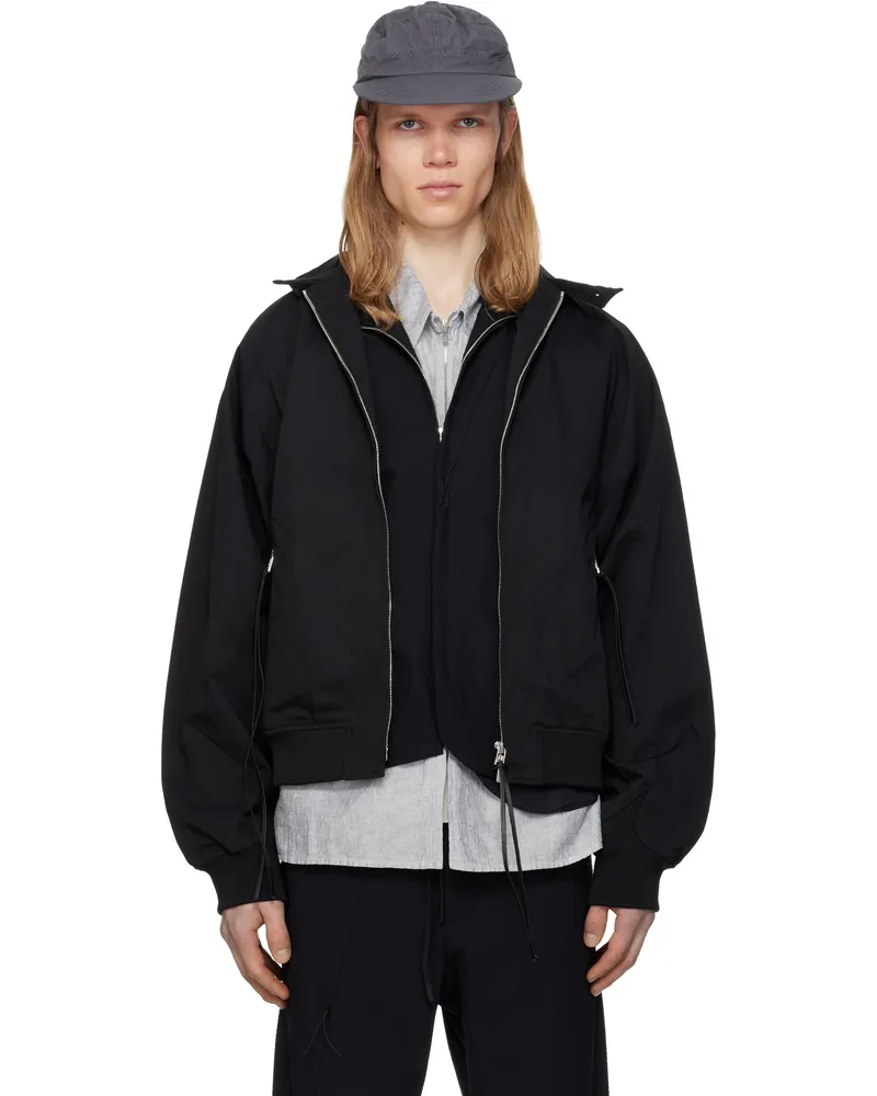 Post Archive Faction Black 8.0 Center Bomber Jacket Black
