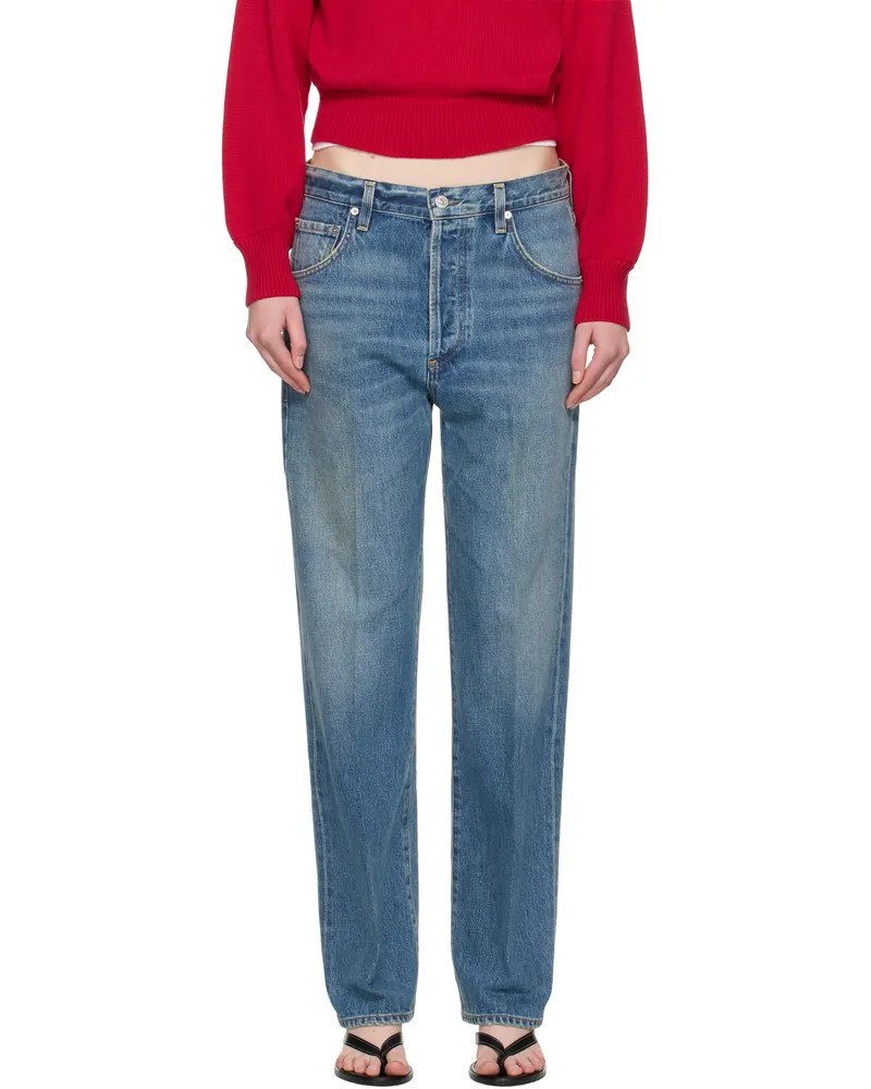 Citizens of humanity Blue Straight Leg Baretta Jeans Babylonia
