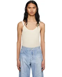 Bottega Veneta Off-White Slim-Fit Tank Top Chalk