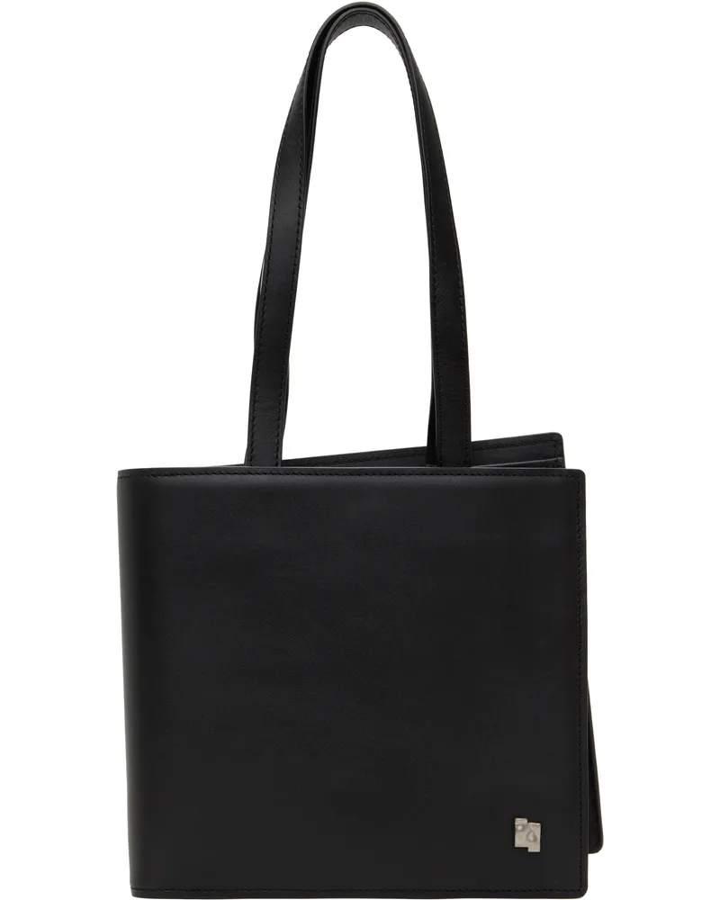 Adererror Black Leather Tote Noir
