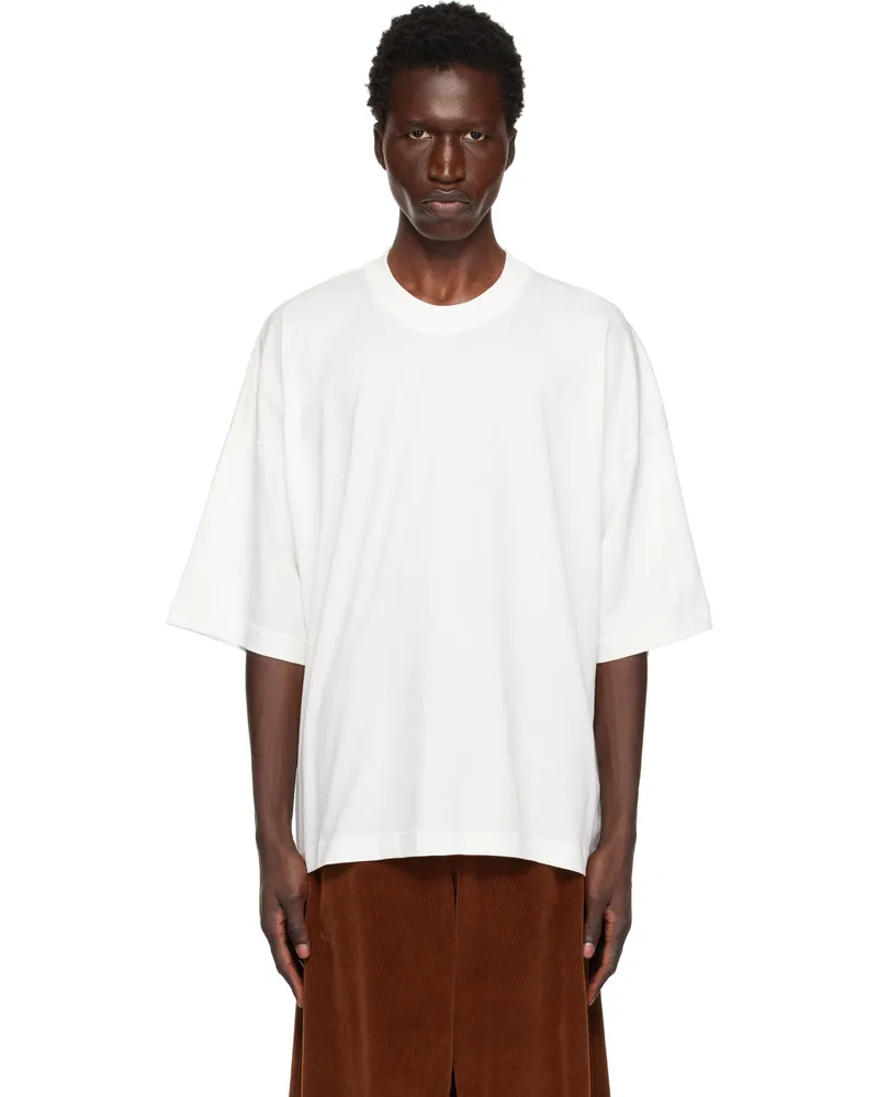 Studio Nicholson Off-White Piu T-shirt Off