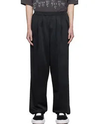 MIHARAYASUHIRO Black Wide Back Sweatpants Black