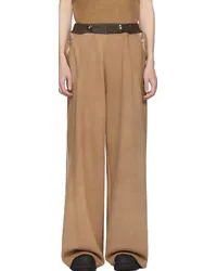 Charlie Constantinou Brown Wide Cut Sweatpants Brown