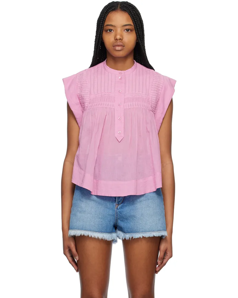 Étoile Isabel Marant Pink Leaza Blouse 86lc