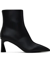 Stella McCartney Black Elsa Pointed Toe Ankle Boots Black