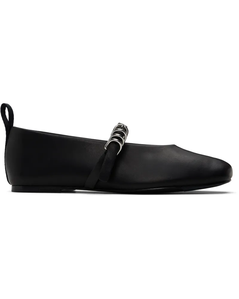 Rag & Bone Black Spire Mary Jane Ballerina Flats Blk
