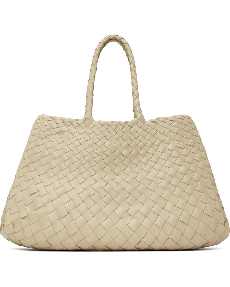 Dragon Diffusion Off-White Santa Croce Small Tote Pearl