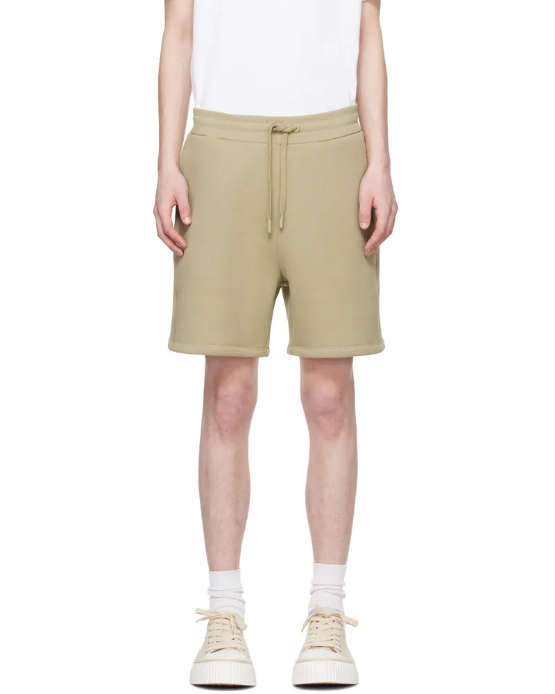 AMI Paris Green Ami de Cœur Shorts 317