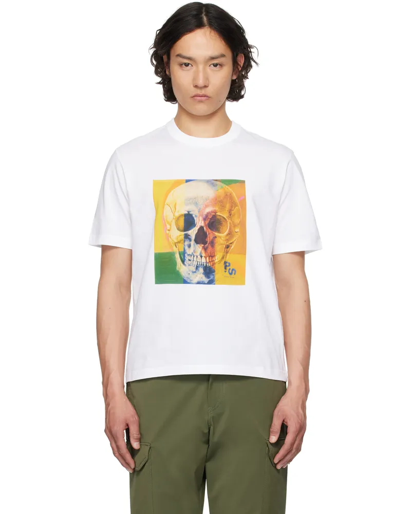 Paul Smith White Skull Square T-shirt 1