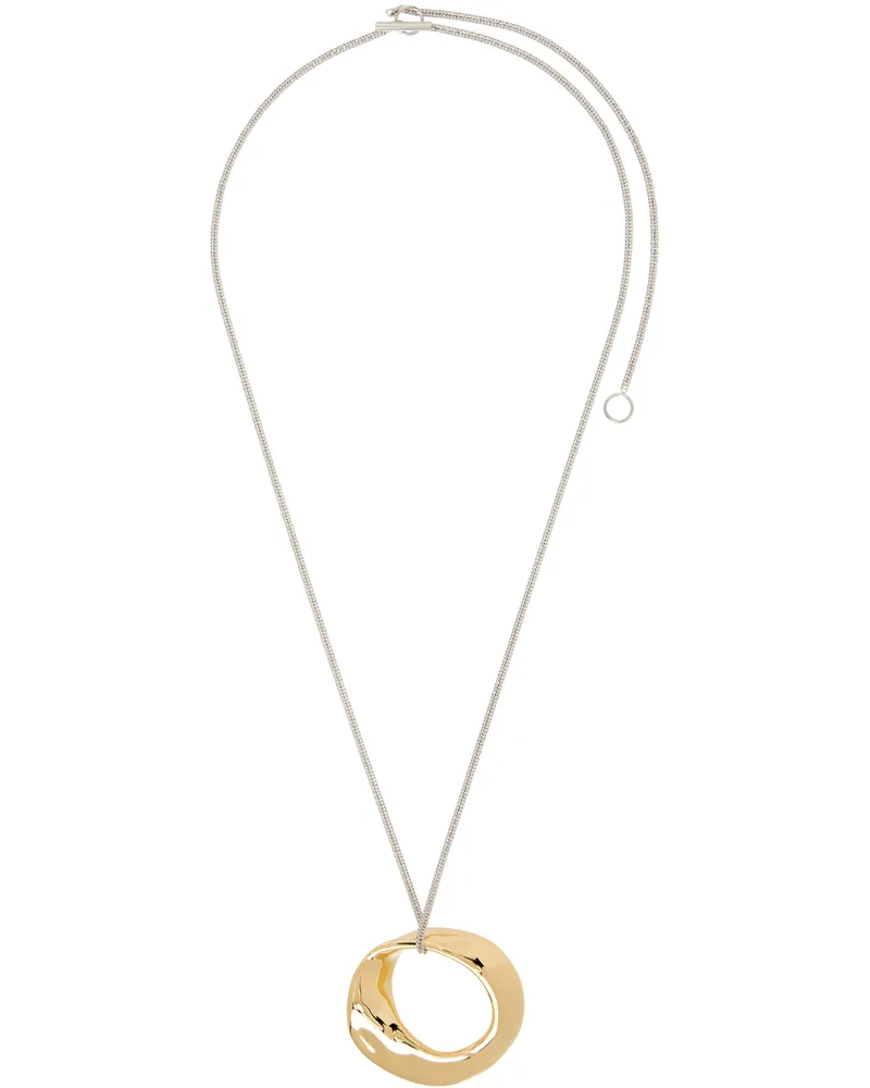 Jil Sander Gold Pendant Necklace 719