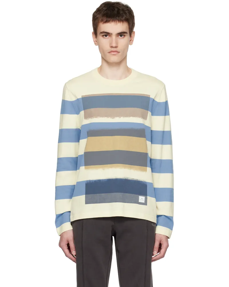 Paul Smith Off-White Stripe Sweater 02