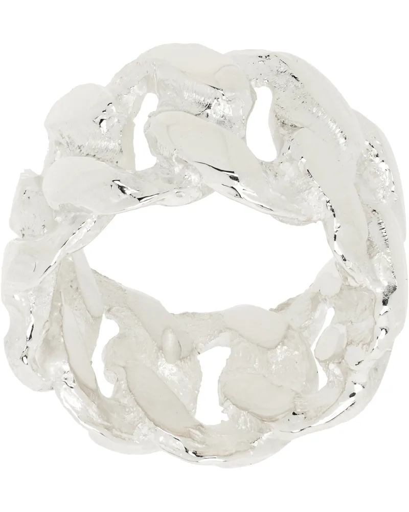 Pearls Before Swine Silver XL Link Ring .925