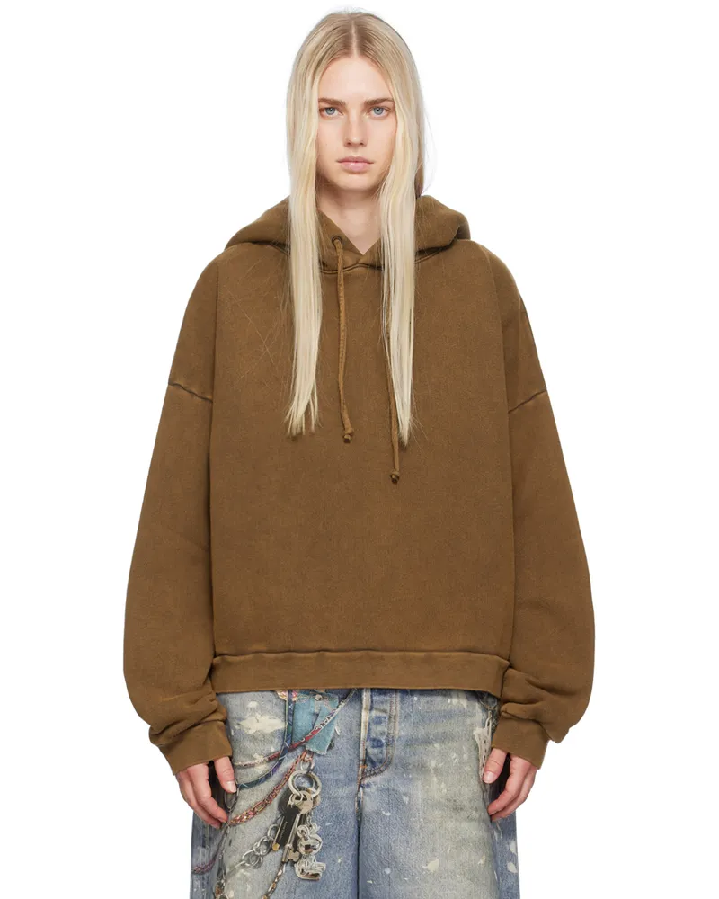 Acne Studios Tan Garment-Dyed Hoodie Adn