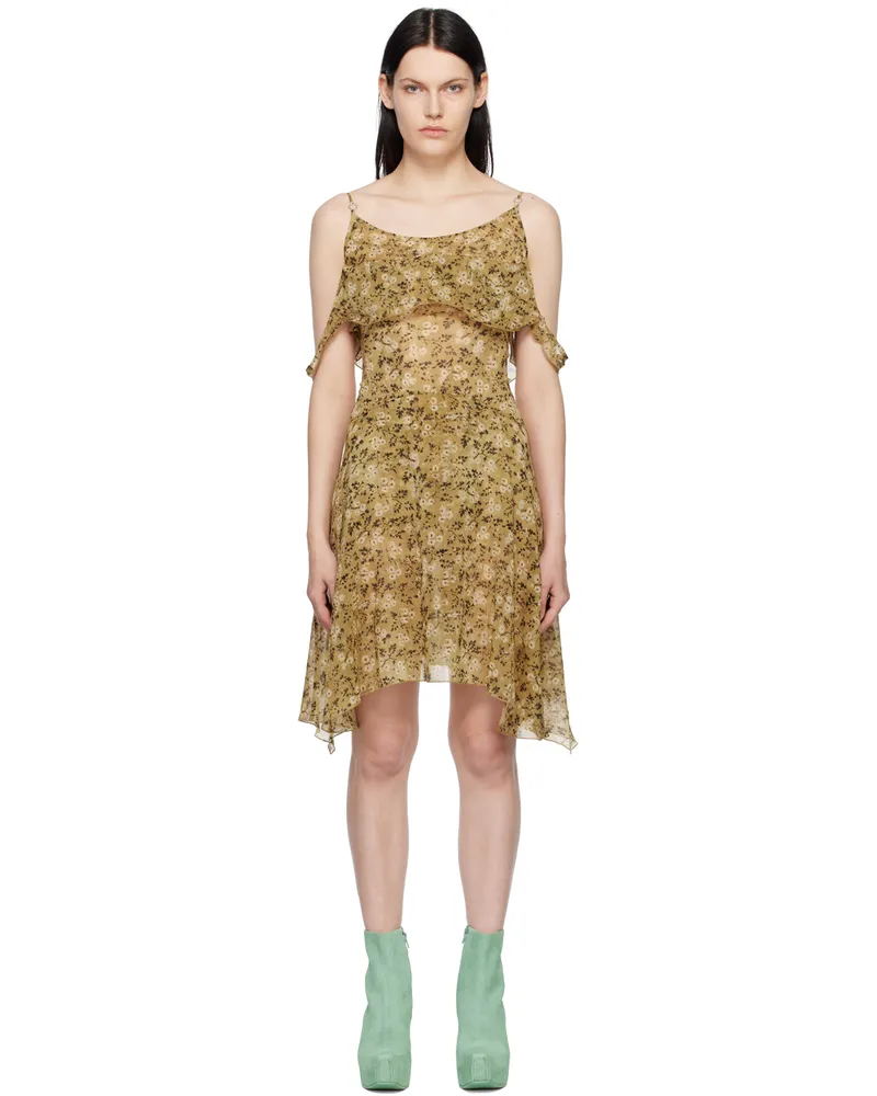 Charlotte Knowles Beige Fade Midi Dress Wall