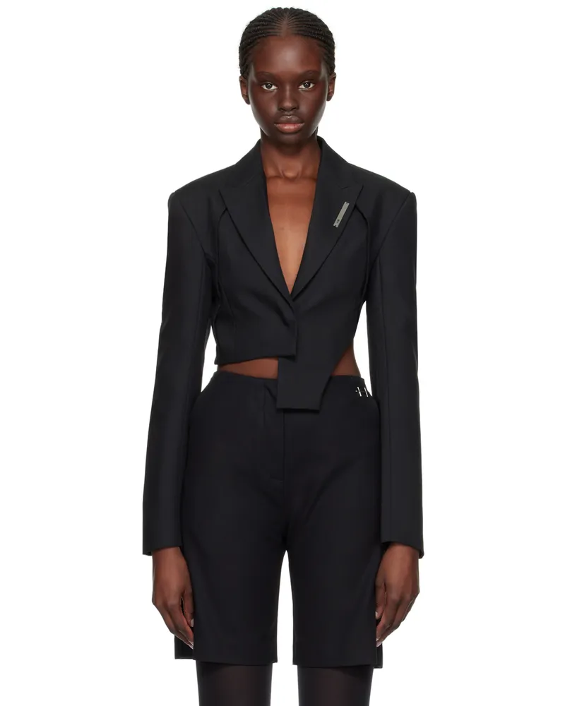 Heliot Emil Black Tailored Blazer Black