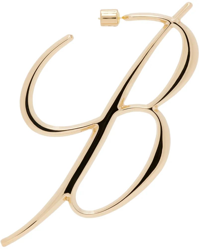 Blumarine Gold B Monogram Single Earring N0835