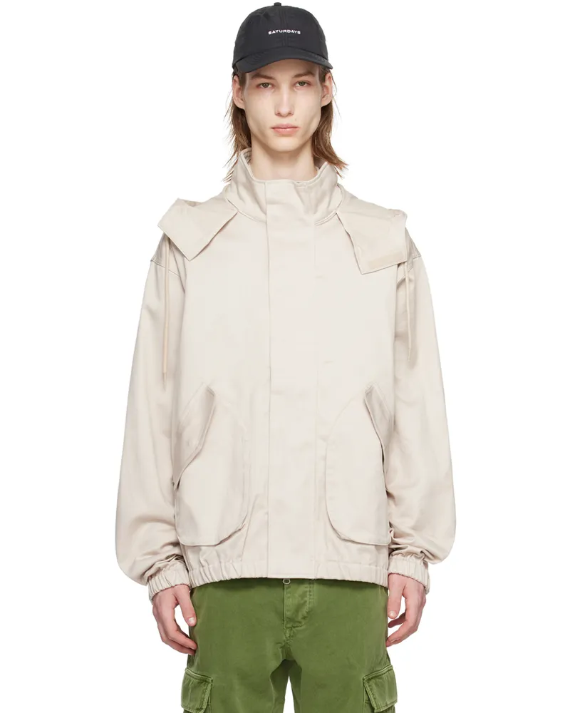 Saturdays NYC Beige Ricciardi Jacket Pumice