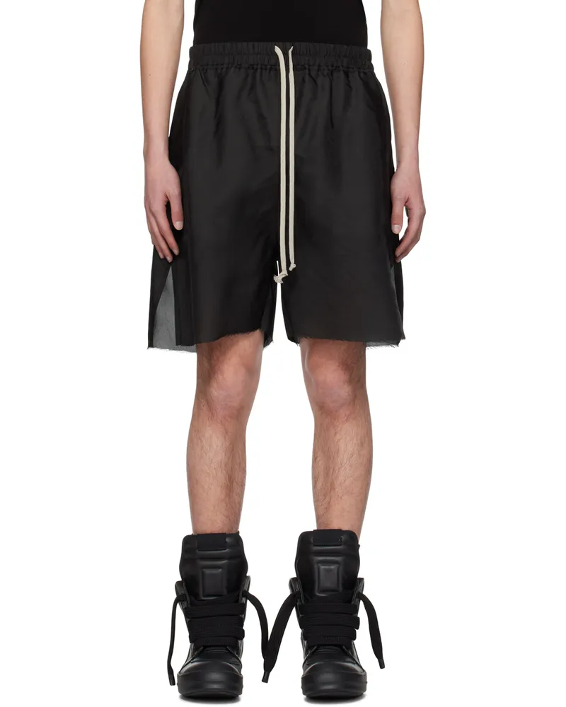 Rick Owens Black Long Boxer Shorts 09