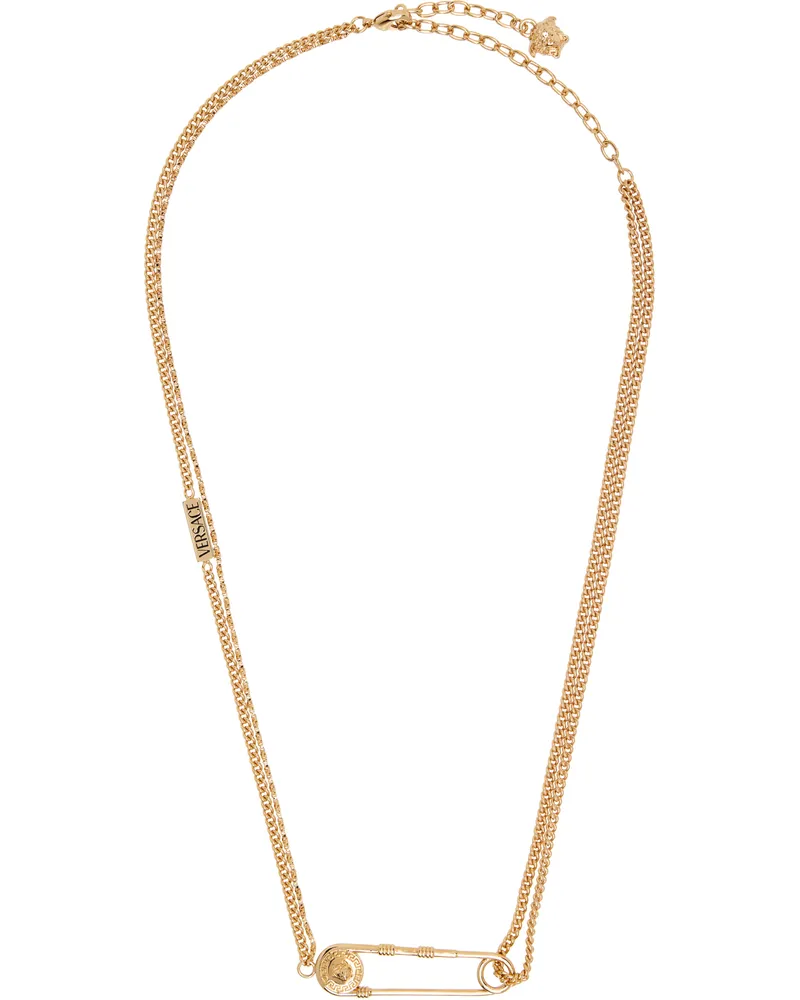 Versace Safety Pin Necklace 3j000-versace