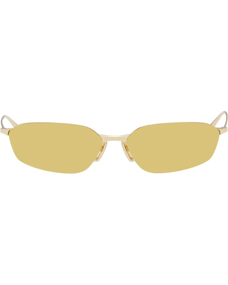 Balenciaga Gold Invisible 2.0 Geometrical Sunglasses 004