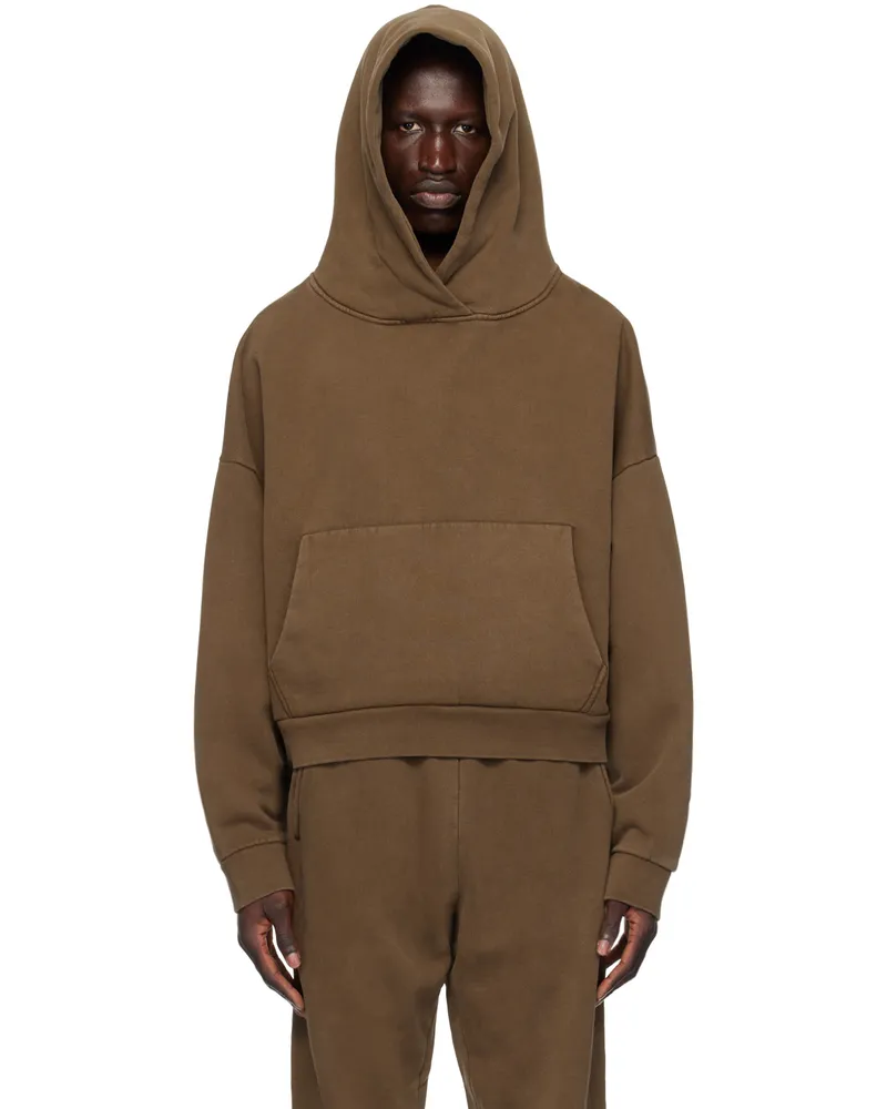 Entire Studios Brown Heavy Hoodie Brunette