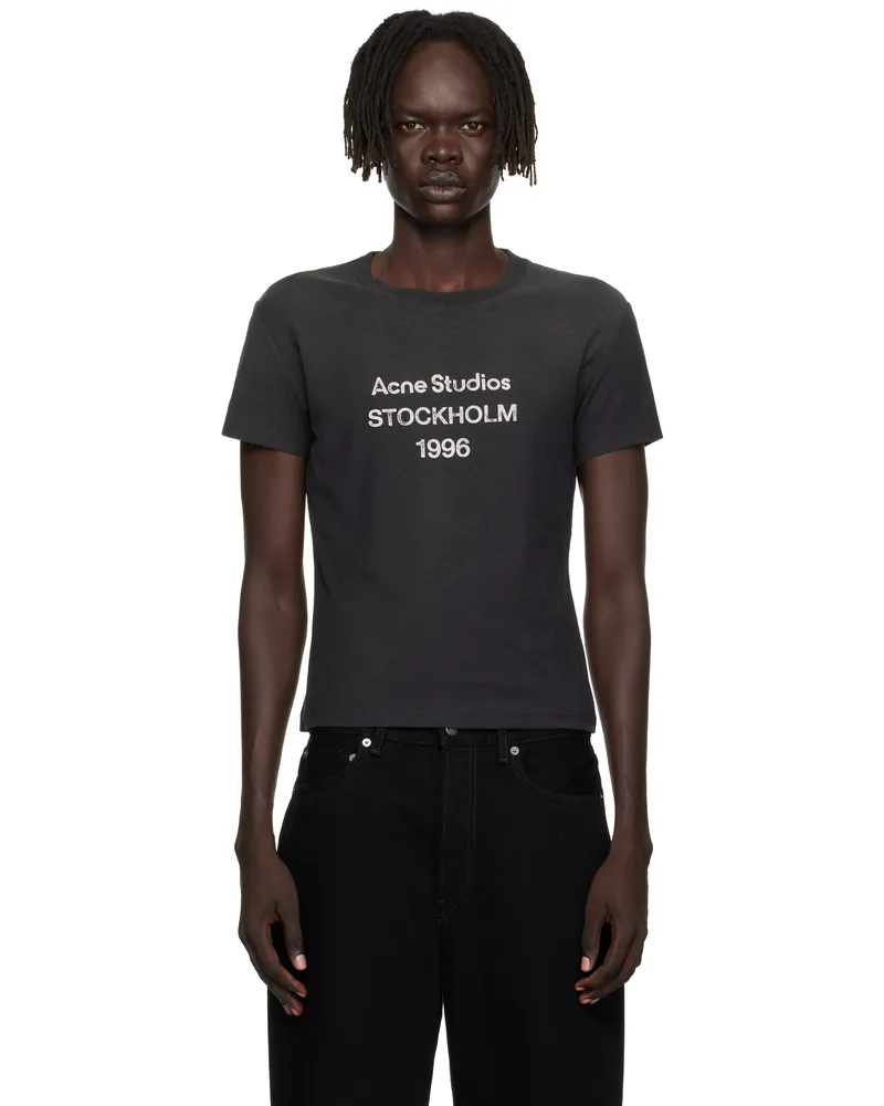 Acne Studios Black Logo T-shirt Bm0