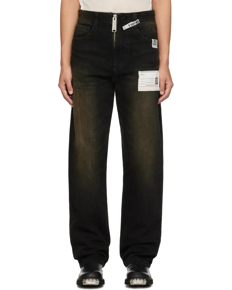 MIHARAYASUHIRO Black Amateur Sewn Jeans Black