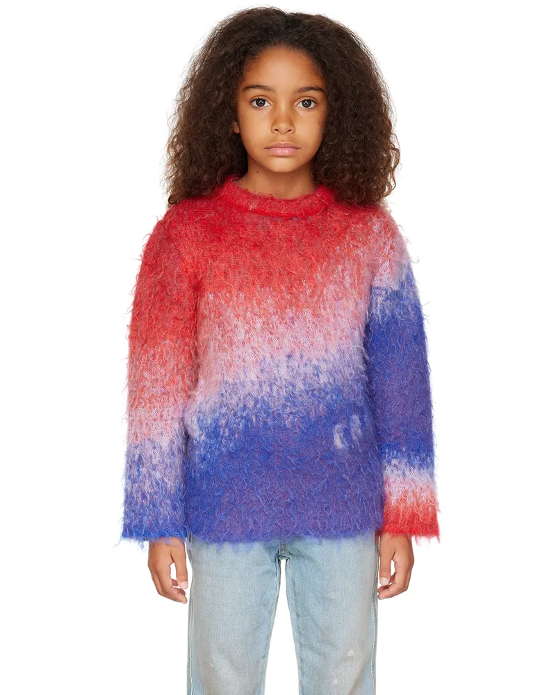 ERL Kids Red & Blue Gradient Sweater Blue