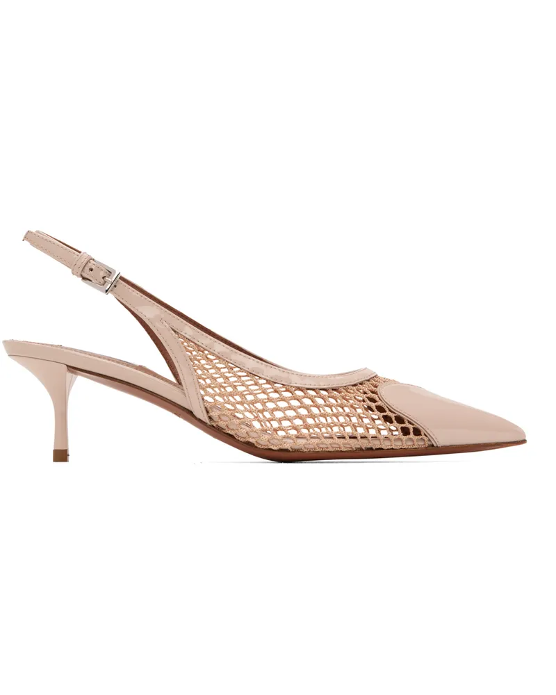 Alaïa Beige 'Le Cœur' Slingback Heels 492