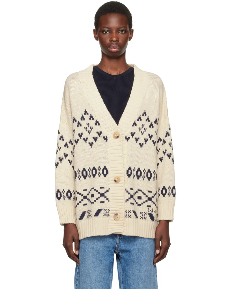 Max Mara Off-White Acacia Cardigan 001