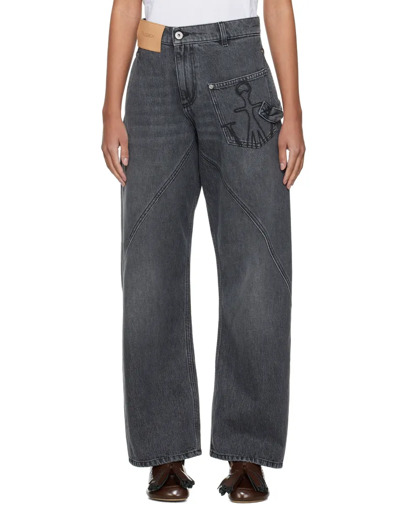 J.W.Anderson Gray Twisted Workwear Jeans 929