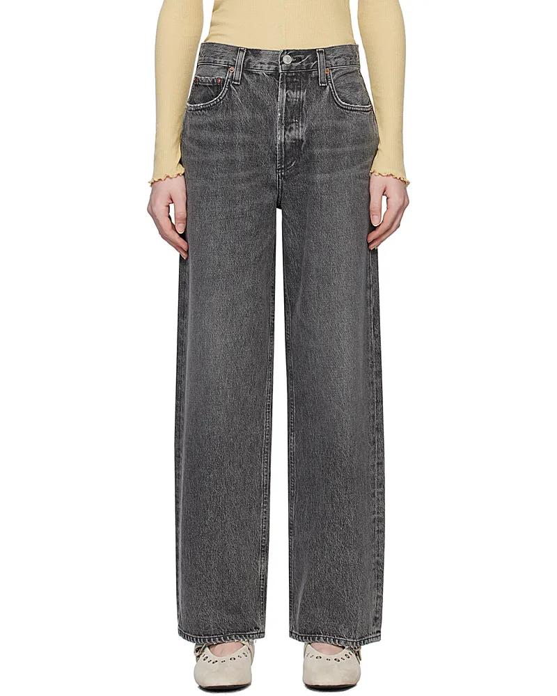 AGOLDE Gray Low Slung Baggy Jeans Spirit