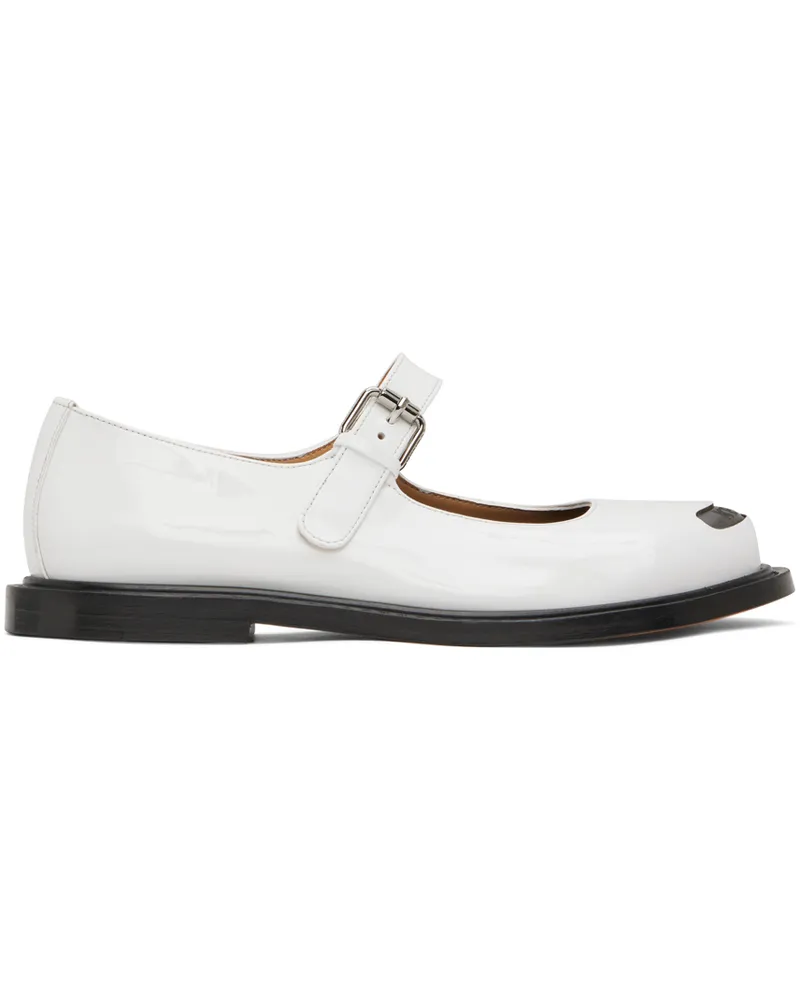 Kenzo White Kenzo Paris Mary Jane Loafers 01